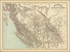 British Columbia Map By Joseph William Trutch