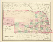 Nebraska Map By O.W. Gray