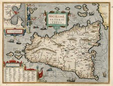 Europe, Italy, Mediterranean and Balearic Islands Map By Abraham Ortelius