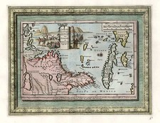 Mid-Atlantic, Southeast and Caribbean Map By Pieter van der Aa