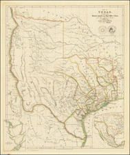 Texas and Southwest Map By John Arrowsmith