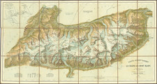 Switzerland, Northern Italy and Sud et Alpes Française Map By Louis Kurz