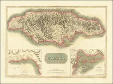 Jamaica Map By John Thomson