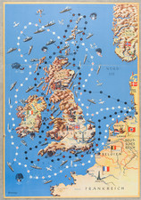 British Isles, World War II and Germany Map By Fritz Westenberger