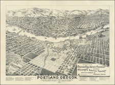 Oregon Map By Elliott Publishing Company