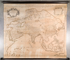 [6 Sheet Wall Map of Asia]  L'Asie divisee suivant l'Estendue de ses Principales Parties dans lesquelles sont distinguees les unes de autres Les Empires, Monarchies, Estats et Principaux Peuples qui partagent a present L'Asie . . . 1719