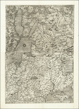 Poland, Russia, Ukraine, Baltic Countries, Scandinavia and Germany Map By Giacomo Gastaldi