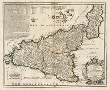 Europe, Italy, Mediterranean and Balearic Islands Map By Jean-Baptiste Nolin