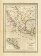 Texas, Southwest, Mexico and California Map By Fratelli Doyen