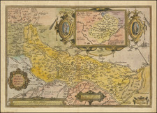 Northern Italy Map By Abraham Ortelius