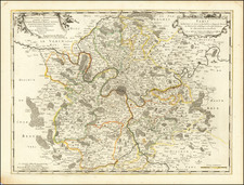 Paris and Île-de-France Map By Nicolas Sanson