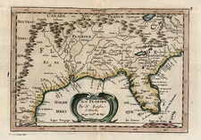 South, Southeast, Midwest and Southwest Map By Nicolas Sanson