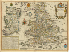 British Isles, England and Ireland Map By John Speed