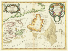 Eastern Canada Map By Vincenzo Maria Coronelli