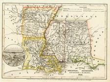 South and Southeast Map By Joseph Meyer