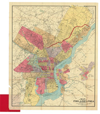Philadelphia Map By F. Kaufmann