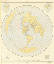 World and New York City Map By U.S. Coast & Geodetic Survey