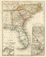 South and Southeast Map By Joseph Meyer