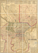 Philadelphia Map By Thomas Frear / E.S. Stoifier