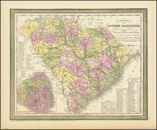 South Carolina Map By Thomas, Cowperthwait & Co.