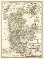 Europe and Scandinavia Map By Joseph Meyer