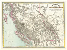 British Columbia Map By Joseph William Trutch