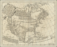 Southeast, North America and California as an Island Map By Henry Briggs