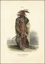 South Dakota, Portraits & People and Native American & Indigenous Map By Karl Bodmer