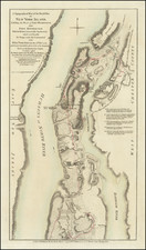 New York City and American Revolution Map By William Faden