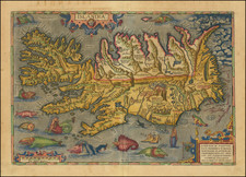 Iceland Map By Abraham Ortelius