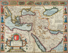 Turkey, Middle East, Arabian Peninsula, Persia & Iraq and Turkey & Asia Minor Map By John Speed