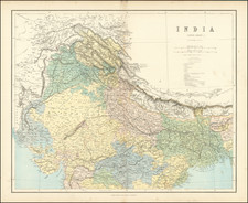 India Map By George Phillip & Son