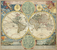 World Map By Johann Baptist Homann