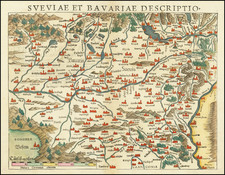 Süddeutschland Map By Sebastian Munster