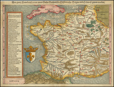 France Map By Sebastian Munster