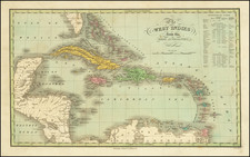 Caribbean Map By Anthony Finley