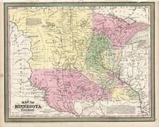Midwest and Plains Map By Thomas, Cowperthwait & Co.