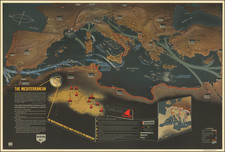 Europe, Mediterranean, Pictorial Maps and World War II Map By Educational Service Section / U.S. Navy