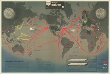 World and World War II Map By Educational Service Section / U.S. Navy