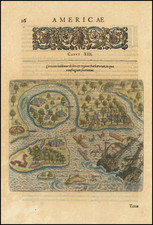 Brazil Map By Theodor De Bry