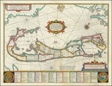 Bermuda Map By Henricus Hondius