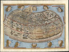 World and World Map By Claudius Ptolemy / Lienhart Holle