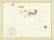 [Hawaii] Carte Des Parties Des Iles Sandwich . . . 1786   By Jean Francois Galaup de La Perouse