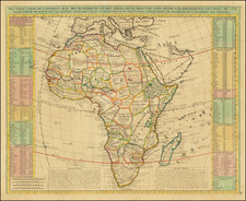 Nouvelle Carte De L'Afrique Avec Des Remarques et des Tables Pour Trouver Sans Peine Les Differents Peuples De Cette Partie Du Monde . . .  By Henri Chatelain