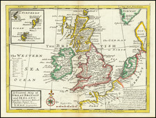 British Isles Map By Hermann Moll