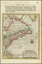 United States and Canada Map By Herman Moll