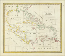 An Accurate Map of the West Indies from the latest Improvements By Robert Wilkinson