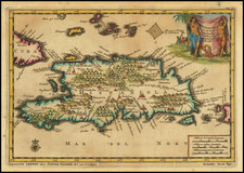 Hispaniola Map By Pieter van der Aa