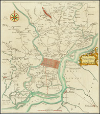 Pennsylvania and Philadelphia Map By Nicholas Scull  &  George Heap