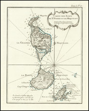 Carte de L'Isle St. Pierre et  de Miquelon
